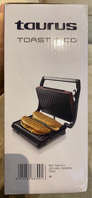 Sandwichera Taurus Toast & CO Placas Grill 700W