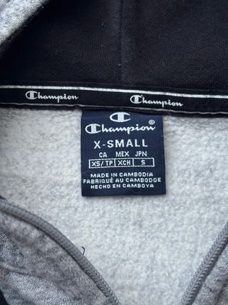 Sudadera Champion Gris Talla XS