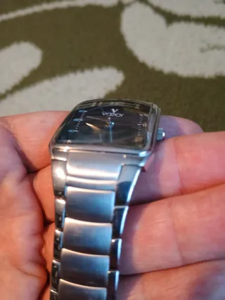 Reloj Viceroy Rectangular Negro y Plateado