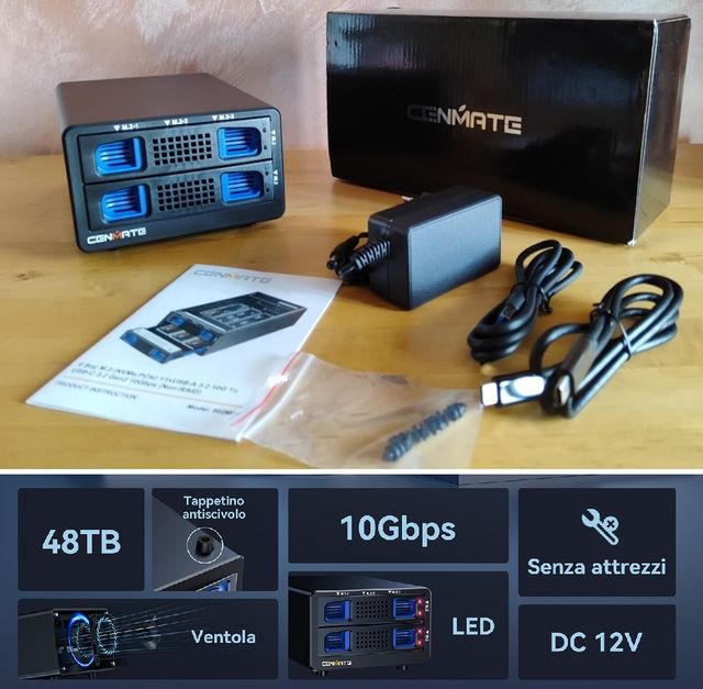 Cenmate Enclosure NVMe M.2 USB 3.2 10Gbps