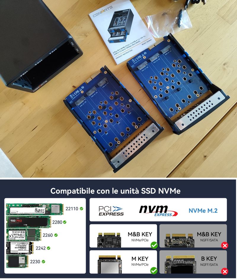 Cenmate Enclosure NVMe M.2 USB 3.2 10Gbps afbeelding 3