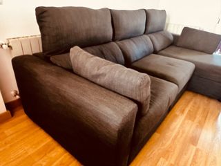 Sofá Chaise Longue IKEA KIVIK Gris 3 Plazas