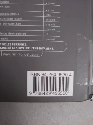 RICHMOND STUDENT'S DICTONARY CATALA-ANGLES