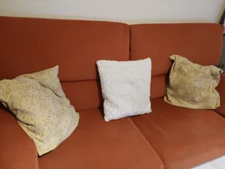 Sofá 3+2 color teja