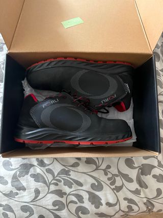 Zapatos de seguridad Forli negros y rojos