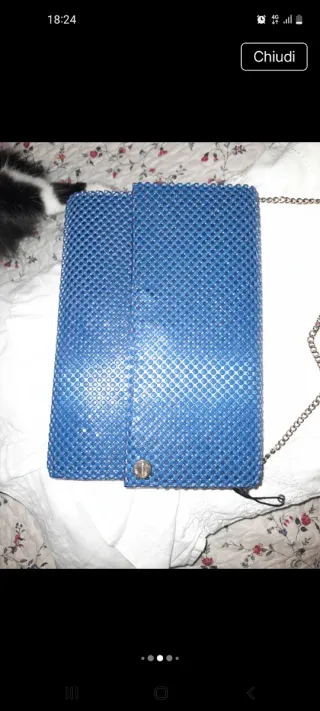 Borsa tracollina bluette