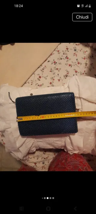 Borsa tracollina bluette