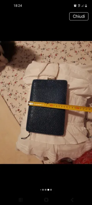 Borsa tracollina bluette