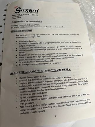 Freidora Saxem Blanca Nueva