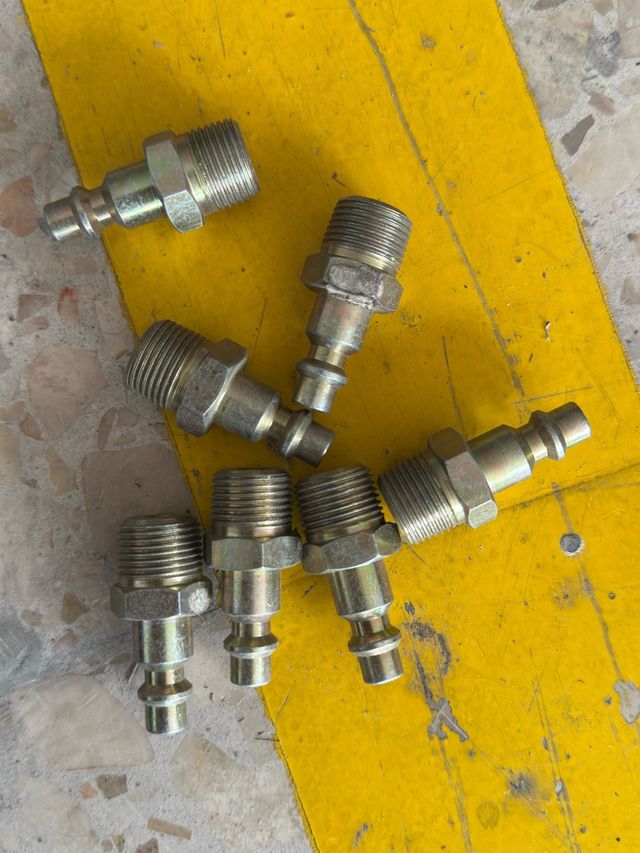 6 Enchufes Rápidos Macho 1/4 NPT
