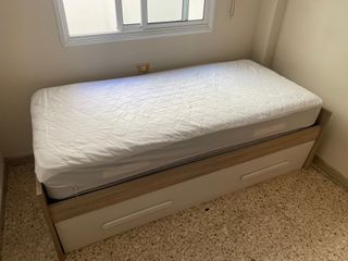 Cama nido extensible 90x190 con colchones