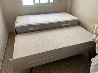 Cama nido extensible 90x190 con colchones