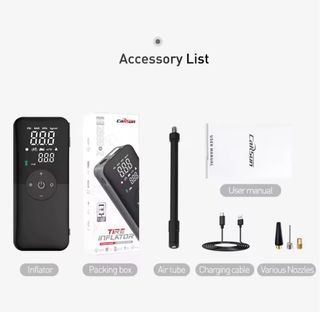 Inflador de aire portátil recargable