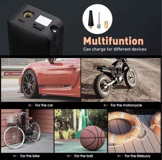 Inflador de aire portátil recargable