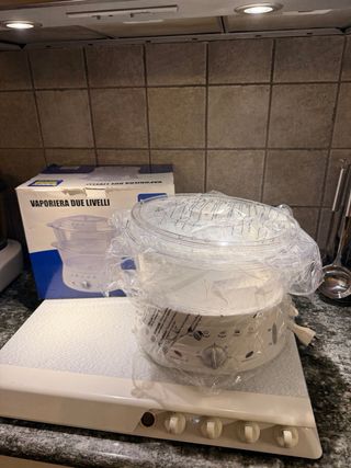 Vaporiera elettrica 2 livelli