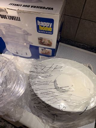 Vaporiera elettrica 2 livelli