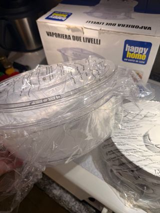 Vaporiera elettrica 2 livelli