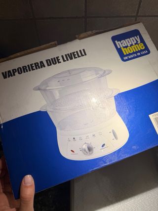 Vaporiera elettrica 2 livelli