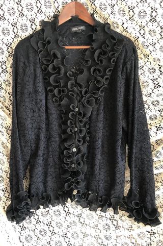 Chaqueta encaje volantes T44-46