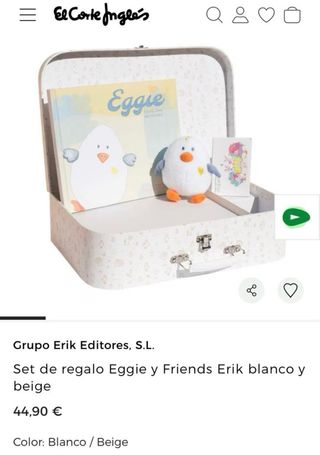 Set regalo bebé Eggie y Friends