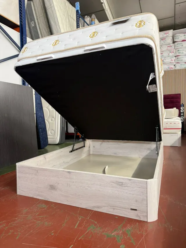 Canapé Madera Blanco Ártico 135x190