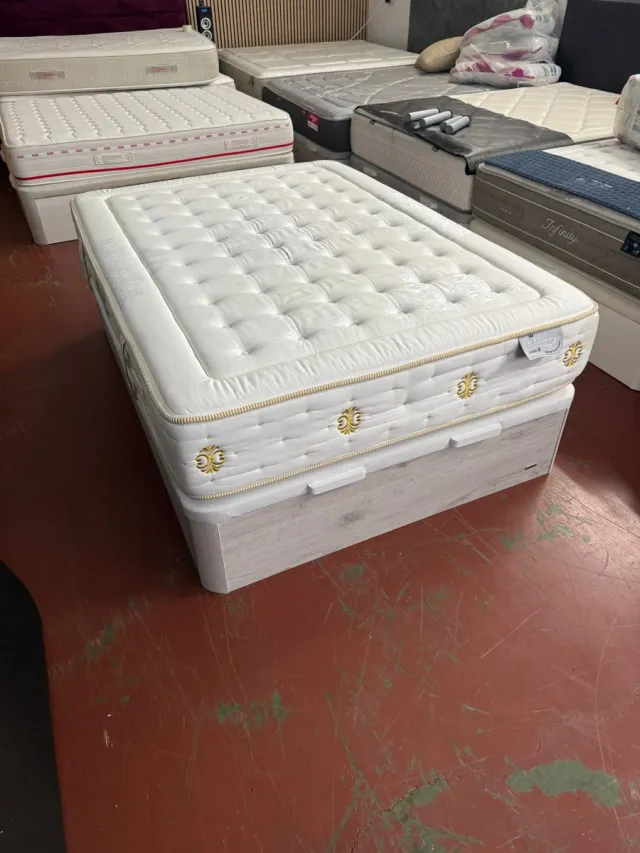 Canapé Madera Blanco Ártico 135x190