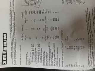 Woofer Coaxial Selenium 15 300W rms