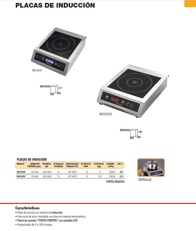 Placa de Inducción INDS5000