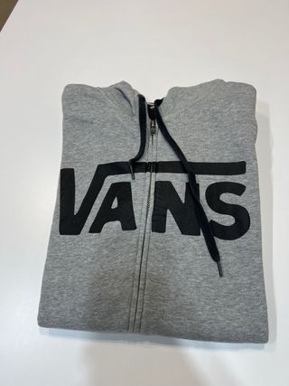 Sudadera Vans cremallera gris