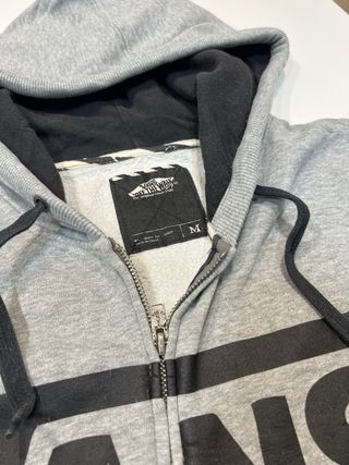 Sudadera Vans cremallera gris