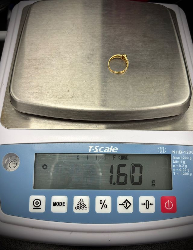 Anillo Oro 18K 1,60gr T10