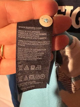 Polo Tommy Hilfiger Uomo Blu e Bianco