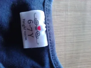 Vestido niña azul mariposas arcoíris