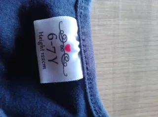 Vestido niña azul mariposas arcoíris