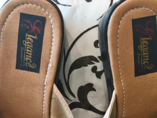 Sandalias Elegance Talla 37 Marrón Beige