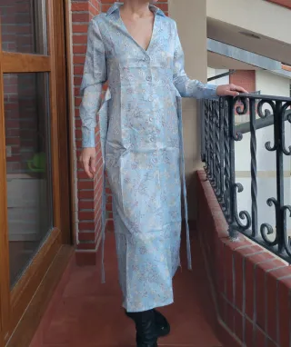 Vestido camicero celeste  Talla XS Usado una vez