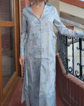 Vestido camicero celeste  Talla XS Usado una vez