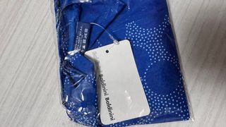 Foulard Baldini blu pois bianchi