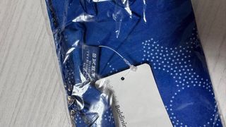 Foulard Baldini blu pois bianchi