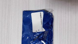 Foulard Baldini blu pois bianchi