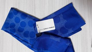 Foulard Baldini blu pois bianchi