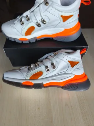 Scarpe Rebel Queen n.38 Bianco Arancio