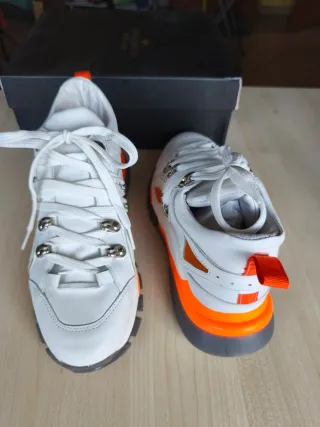 Scarpe Rebel Queen n.38 Bianco Arancio