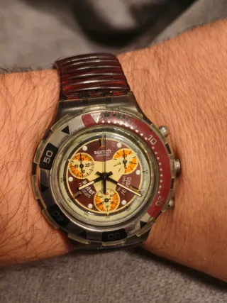 Swatch Aqua Chrono Red Snapper