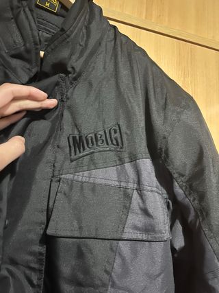 Chaqueta Moto Mobig Negra y Gris Talla M
