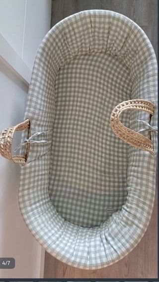 Capazo bebé Minicoton + patas balancín como nuevo