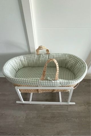 Capazo bebé Minicoton + patas balancín como nuevo