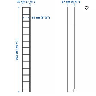 Librería Billy Ikea Roja