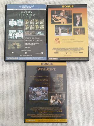 Extras Matrix, Kill Bill y El Señor de los Anillos