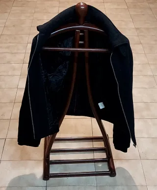 Chaqueta paño El Corte Inglés negra,solo 2 puestas